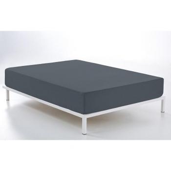 Sábana Bajera Ajustable Alexandra House Living Gris 105 x 190/200 cm