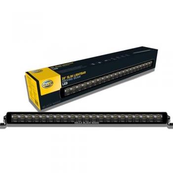 HELLA 1FJ 358 176-301 LED Spotlight - Black Magic Slim Lightbar 20 Inch - 12/24V with Mounting and 2000mm Open Cable Ends