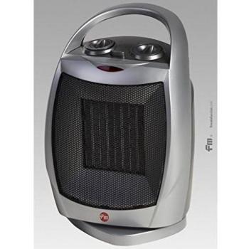 Calefactor Cerámico FM TC-1800, 1800W, Dos Potencias, Función Frío/Calor, Temperatura Ajustable y Oscilante