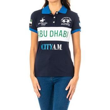 Polo manga corta con cuello de solapa La Martina 2WP166-07017 para mujer