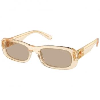 Miu Miu MU08ZS 11T40F Women's Sunglasses Brown Size 53, Donna Squadrata Beige