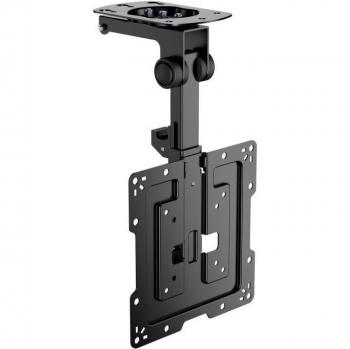 Aisens CT43S-187 Soporte de Techo Giratorio y Plegable para TV/Monitor de 19-43 Pulgadas, Carga Máxima 20 kg, Color Negro