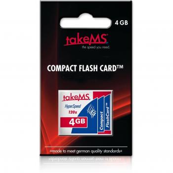 takeMS CF HyperSpeed 120x 4GB 4GB CompactFlash memoria flash - Tarjeta de memoria