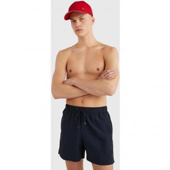 BaÃ±ador bermuda de hombre liso con logo bordado lateral