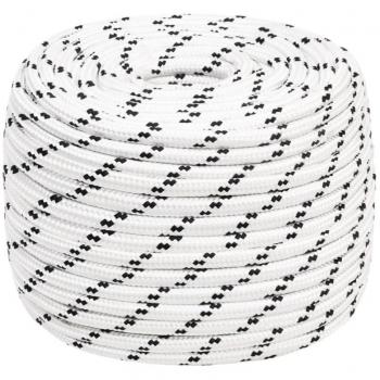 Cuerda para barco trenzada poliéster blanco 14 mmx250 m