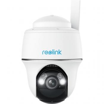 Videocámara de Vigilancia Reolink Go PT Ultra con conectividad 4G LTE, resolución de video de 1080p, visión nocturna infrarroja, rotación horizontal y vertical, detección de movimiento inteligente, audio bid