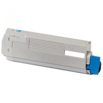 Toner compatible para Oki ES6410 en color cian
