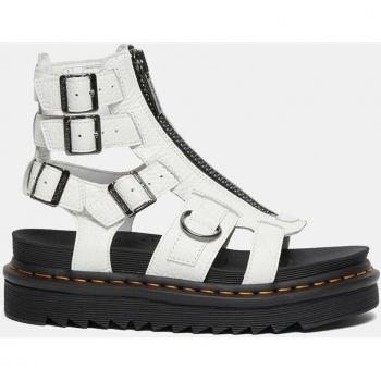 Sandalias de plataforma Dr. Martens Modelo Olson Aunt Sally Color Blanco
