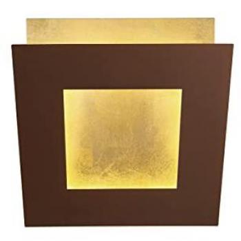 Aplique LED Dalia 18W, 3000K, 1260lm, corten/oro, 18 cm