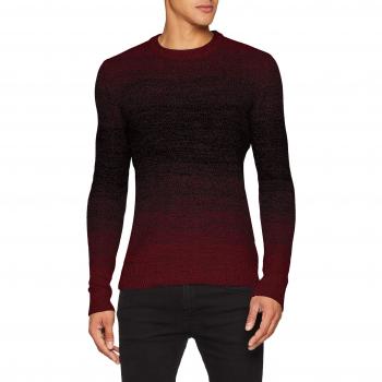 JACK & JONES Jortwin Knit Crew Neck STS, suéter para Hombre, Rojo