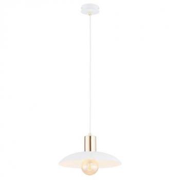 Lámpara de Suspensión Spirit EPIKASA, Acero Blanco con Recubrimiento de Polvo, 30x100x30 cm