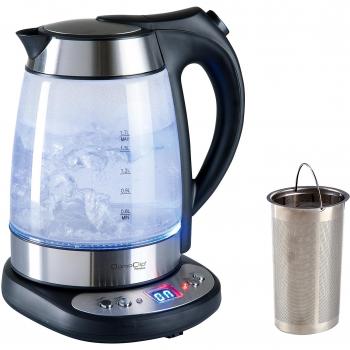 Domoclip DOD100A 1.7L 2200W Negro, Acero inoxidable, Transparente - Tetera eléctrica