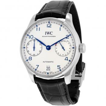 IWC Portugieser 42mm Automatic Men's Watch with Silver Dial in Stainless Steel