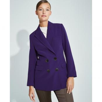 Blazer entallada de mujer con cuello solapa y cierre lateral