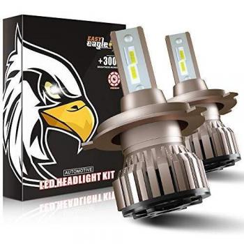 H4 LED 10800LM Bombillas para Montaje de Faros Delanteros de Coches, 12V, 6000K
