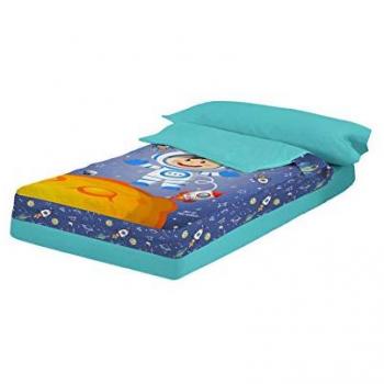 Saco Nórdico Infantil Espacial con Astronauta y Planetas para Cama de 90x190 o 90x200 en Tacto Pétalo