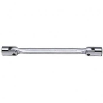 Llave inglesa articulada doble SONIC 4121415, fabricada en acero al cromo vanadio, con acabado pulido y cromado para mayor resistencia a la corrosión, diseño ergonómico para un agarre cómodo, capacidad de