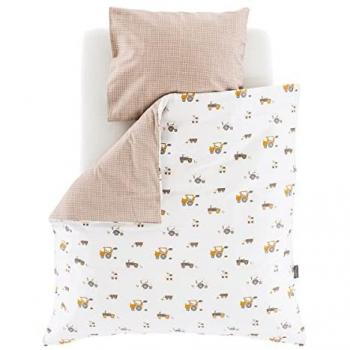 Ropa de cama pequeña granja 80 x 80 cm + 35 x 40 cm, algodón fino y suave, con bolsa de deporte