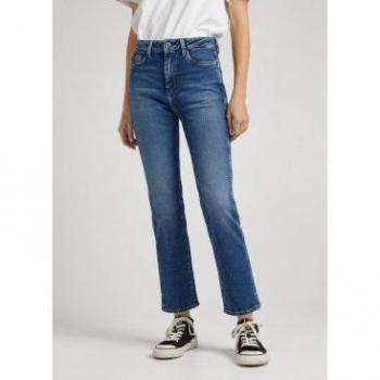 Pepe Jeans Women's Sustainable High-Waisted 7/8 Denim Jeans Dion Blue