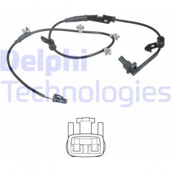 Sensor ABS DELPHI SS20531 - Sensor de velocidad de rueda, compatible con sistemas de frenos antibloqueo (ABS), alta precisión, fácil instalación, construcción duradera