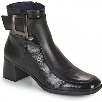 Botines Negros de Mujer Dorking Ikia D9199 con Tacón Bajo y Diseño Elegante