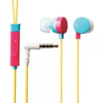 ELECOM 11217 - Auriculares in-ear para Apple iPhone, azul y rosa