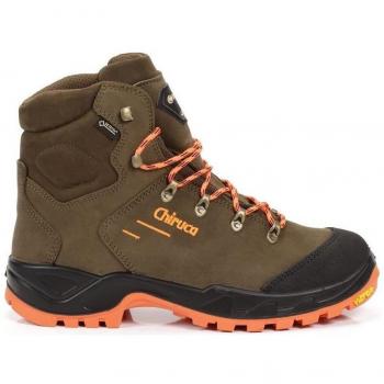 Botas Chiruca Game Force Hi Vis GORE-TEX Hombre 46 Verde Marrón Naranja