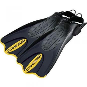 Cressi Palau SAF Aletas, Unisex, Negro/Amarillo, M-L