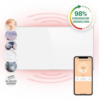 Panel calefactor infrarrojo Klarstein Wonderwall Smart 60x120cm 720W con control por app y temporizador semanal IP24