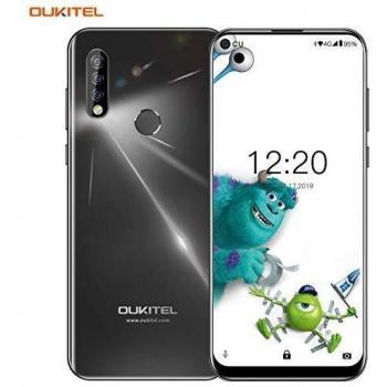 OUKITEL C17 PRO 4G Smartphone, 6.35-inch Large Screen, Android 9.0, RAM 4GB, ROM 64GB. MT6763 chip, Triple 13MP Rear Camera, Phone 4G Dual Card Dual Standby, Type-C black.