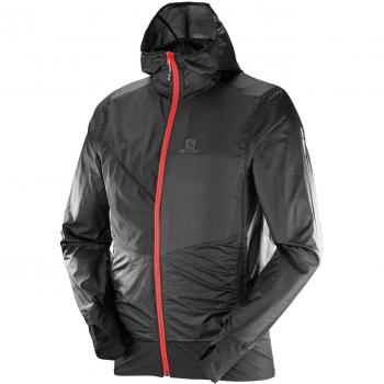 SALOMON DRIFTER AIR WIND HOODIE M - Sudadera , Hombre , Negro -