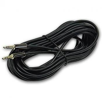Premium Stereo Audio Jack Cable 5m/200cm, 3,5mm Jack macho a macho, color dorado