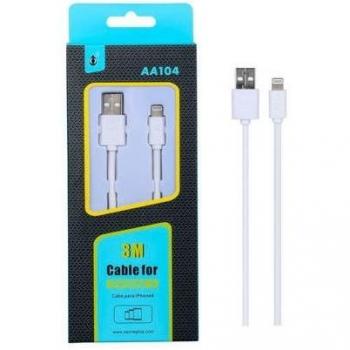 One + 801116 Cable para iPhone 5/6 3 m blanco