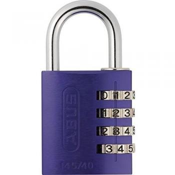 Abus 145/40_Lila - Candado Aluminio combinacion 40mm 4 dígitos Lila