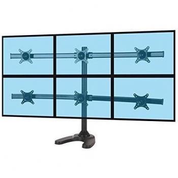KIMEX 015-1258 Soporte de Mesa para 6 Monitores 13-24