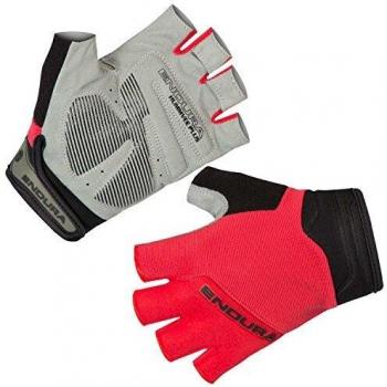 Guantes cortos de ciclismo Endura Hummvee Plus II Rojo Negro (XS)
