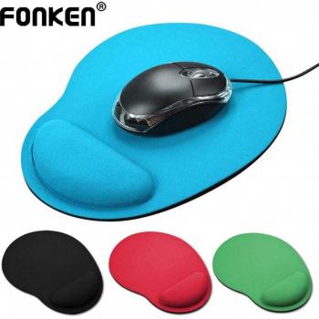 Alfombrilla de ratón ergonómica FONKEN con reposamuñecas, cómoda y adecuada para ordenador, escritorio, portátil y juegos