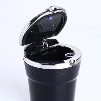 Cenicero Coche LED Multifunción Alta Temperatura Cubierta Metálica Creativo