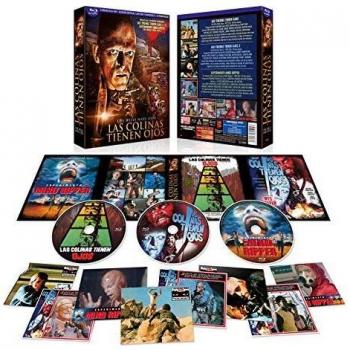 Digipack Las Colinas Tienen Ojos 3 Peliculas 3 Blu Rays con 8 Postales Edición Limitada y Numerada [Blu-ray]