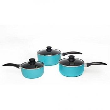 Sabichi - Cazo de Aqua Set, aluminio, rosa, juego de 12