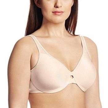 Bali Plunge Into Comfort Keyhole Minimizer Bra Tan 42D