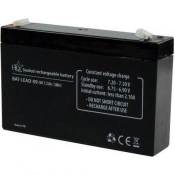 HQ 6V 7.2Ah Universal Sealed Rechargeable Lead Acid Battery