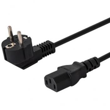 Cable de Alimentación Savio CL-98 Schuko Macho a IEC C13 1.8 Metros Negro