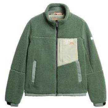 Chaqueta de mujer Superdry Fleece Trekker Verde Laurel 2XS