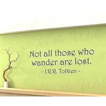 No todos los que vagar se pierden. -j.r.r. Tolkien la comunidad del ring-lords de el anillo Póster graphic-vinyl cita adhesivo art-saying dormitorio Decor