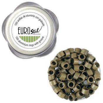Anillas Rubio Oscuro 100 Uds. Eurostil Ref. 02914