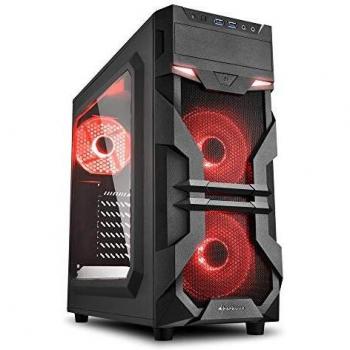 CAJA SHARKOON VG7-W ATX ROJA 2XUSB3.0 2XUSB2.0 SIN FUENTE