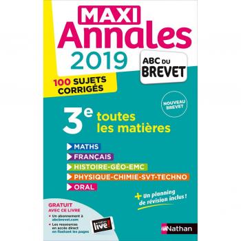Toutes les matières 3e : 100 sujets corrigés