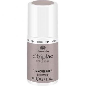Alessandro Striplac Peel Or Soak Lacas de uñas 8 ml 116 - MOUSE GREY Vegan