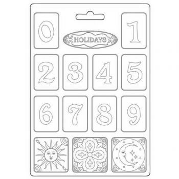 Molde Flexible PVC Números Stamperia